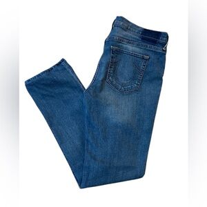 True Religion Cora Classic Blue Straight Jeans
